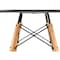 Leisuremod Round 31.5 in W, 30 in L, MDF/Iron/Steel/Solid Wood, Black EP31BLR - alternate 4