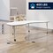 Flash Furniture Commercial Adjustable Height Kidney Activity Table with Locking Casters-White XU-A4896-KIDNY-WHT-T-P-CAS-GG - alternate 8