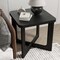 Homeroots 24" Black Solid Wood Square End Table 564935 - alternate 4