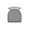 Holland Bar Stool Co 810 Contessa Stainless Steel 36in Swivel Bar Stool with Canter Folkstone Grey Seat 81036SS007 - alternate 6