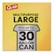 Glad 30 gal Trash Bags, 30 in x 33 in, Super Heavy-Duty, 1.05 Mil, Black 78966 - alternate 14