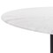 Homeroots 56" White and Black Marble and Solid Wood Pedestal Base Round Top Dining Table 572224 - alternate 9