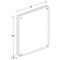 Azar Displays Acrylic Magnetic Photo Frame Block 8" x 10" Vertical/Horizontal 104439-RND-GS - alternate 3