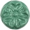 Homeroots Set of Six Green Mushroom Knob Floral Ceramic Drawer Pull Knobs, 6PK 635758 - alternate 8