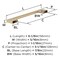 Amerock Cityscape 5-1/16 inch (128mm) Center-to-Center Champagne Bronze Cabinet Pull, 25PK 25VMP37132CZ - alternate 4