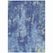 Homeroots 8' X 10' Navy Blue And Denim Blue Abstract Washable Indoor Outdoor Area Rug 610411 - alternate 6