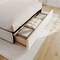 Martha Stewart Nyla King Upholstered Platform Bed with Curved Nailhead Headboard and Footboard Storage Drawer XH-8529-K-WH-MS - alternate 9