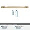 Amerock Highland Ridge 10-1/16 inch 256mm Center-to-Center Golden Champagne Cabinet Pull BP55329BBZ - alternate 3