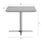 Flash Furniture 36" Square Outdoor Tabletop, Gray Faux Concrete, Seamless Surface Technology, 30x30 Silver X Base ST-SQ36-CMGY-T3030S-GG - alternate 10