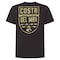 Costa M Short Sleeve Men's Crew Neck Black Species Shield Tee Shirt FQA400025-001M - alternate 1