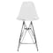 Leisuremod Cresco Acrylic Barstool - Modern ABS Plastic Counter Stool with Steel Legs & Footrest, 2PK CRBL-30CL2 - alternate 9