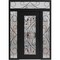 Vdomdoors Aluminum Door Iron 1633 Black Entry Steel Metal Classic Painted 64 x 94 (16+36+16 x 80+14)-Left Ins IRON1633EXD-BLK-W16+36+16xH80+14-LH-I - alternate 1