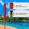 Simple Deluxe 9ft Outdoor Market Table Patio Umbrella w/ Button Tilt, Crank and 8 Sturdy Ribs for Garden, Red, 2PK LGBRLA9REDX2 - alternate 6