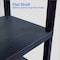 Luxor Utility Cart with Lipped Plastic Shelves, Thermoplastic Resin, 300 lb Load Capacity, 3 Shelves WT34S - alternate 15