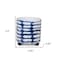 Homeroots Set of Two Cobalt And White Ceramic 2 Ounce Round Footed Pot Planters, 2PK 517977 - alternate 8