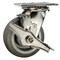 Service Caster 5 Inch SS Thermoplastic Rubber Swivel Caster with Roller Bearing and Brake SCC SCC-SS30S520-TPRRF-TLB - alternate 1