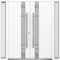 Vdomdoors Metal Double Doors Deux 1713 White Enamel Frosted Glass 2 Sidelights Entry Modern Painted 104x80 (W DEUX1713DEXD-BEM-W16+72+16xH80-RH-O - alternate 1