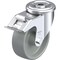 Blickle Kingpin Swivel Cstr, Gry Nylon, 4", Brake LER-POG 100G-FI - alternate 1
