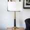 Homeroots 29" Black and Gold Metal Table Lamp With White Drum Shade 524438 - alternate 6