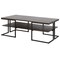Homeroots 45" Black Steel Coffee Table With Shelf 520930 - alternate 7