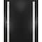 Sartodoors Sliding Closet Bypass Doors 36 x 96 inches, Planum 0040 Matte Black with White Glass, Sturdy Rails PLANUM0040DBD-BLK-3696 - alternate 6