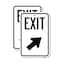 Signmission Exit Sign, Heavy Gauge Aluminum, 12 in W, 18 in H A-1218-2PACK-24031 - alternate 1