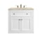James Martin Vanities Chicago 30" Single Vanity, Glossy White, w/ 3 CM Tajnar Eclos Top 503-V30-GW-3TJR - alternate 9
