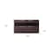 Homeroots 59in Brown Solid Wood Sideboard with Glass Doors 284410 - alternate 5