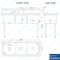 Amgood 59 in. x 23.5 in. Stainless steel Three Compartment Sink with 18 in. x 18 in. Bowls SINK S3C-181812-Z - alternate 4