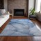 Homeroots 3' X 5' Blue Abstract Washable Non Skid Indoor Outdoor Area Rug 559796 - alternate 6