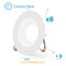 Infibrite 6 In. Retrofit 3000K Warm White LED Recessed Light 12W 1100LM, Dimmable, Wet Rated, 6PK IB-006-3-12W-WH-6PK - alternate 1