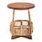 Bali & Pari Derenik Natural Rattan and Mahogany Wood End Table 261-14369-ZORO - alternate 7