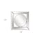 Homeroots 12" Round in Square Glass Framed Accent Mirror 383715 - alternate 8