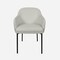 Manhattan Comfort Loft Metal Vegan Leather Armchair in Stone Gray - Set of 2 DC1535-1 - alternate 7