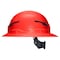 Klein Tools Class E Type-2 Hard Hat, Non-Vented Full Brim Style with Strap, High Visibility Orange 60930T2 - alternate 8