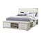 Global Furniture Usa Contemporary Emma Natural/White King Bed With Led And Usb EMMA-NATURAL/WHITE-KB W/ LED & USB - alternate 3