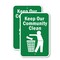 Signmission Keep Our Community Clean, 12'' X 18'' 2 Signs, Heavy Gauge Aluminum, 2PK A-1218-2PACK-2702 - alternate 1