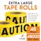 Xpose Safety Caution Tape, PVC, Caution Do Not Enter, High Visibility Yellow, 3 in W., 1000 ft L., 48 PK PCDNT-48-X - alternate 3
