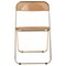 Leisuremod Lawrence Acrylic Folding Chair with Gold Metal Frame, Tangerine LFG19OR - alternate 9