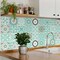 Homeroots 12" X 12"  Mint Green Aquamarine Mosaic Peel and Stick Removable Tiles 556422 - alternate 9