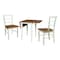 Whitewood Industries Rectangular Small Dual Drop Leaf Dining Table W/ 2 Madrid Chairs, 36 in W, 29 in L, 22 in H K79-2236D-C2-2 - alternate 6