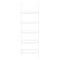 Homeroots 72" White Metal Five Tier Bookcase 489806 - alternate 6