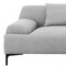 Homeroots 86" Gray Sofa And Toss Pillows With Black Legs 480922 - alternate 6