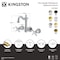 Kingston Brass Double-Handle Wall Mount Bathroom Faucet, Matte Black KS1220BEX - alternate 2
