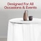 Smarty Had A Party 84 Clear Round Disposable Plastic Tablecloths 96 Tablecloths, 96PK 823270-CL-CASE - alternate 8