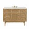 James Martin Vanities Laurent 48" Sgl Vanity, Light Natural Oak, w/3 CM Siberian Silestone Top w/FreePower Wireless Charger 545-V48-LNO-FSFR - alternate 1