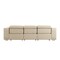 Homeroots 107" Beige Italian Leather Reclining Metal USB Sofa 720459 - alternate 7