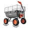 Vevor Garden Dump Cart 1200lbs Poly Dump Cart with 2-in-1 Handle and Storage Fence TC4273C - alternate 1