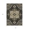 Homeroots 10' X 14' Black Gray And Ivory Oriental Washable Indoor Outdoor Area Rug 600143 - alternate 8