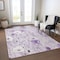 Homeroots 3' X 5' Lavender And Lilac Floral Washable Indoor Outdoor Area Rug 611150 - alternate 8
